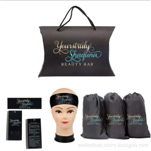 Trendy Products Packaging Pillow Shape Customized Design Printing Logo Gift Pillow Box Hair Extensions Package Box